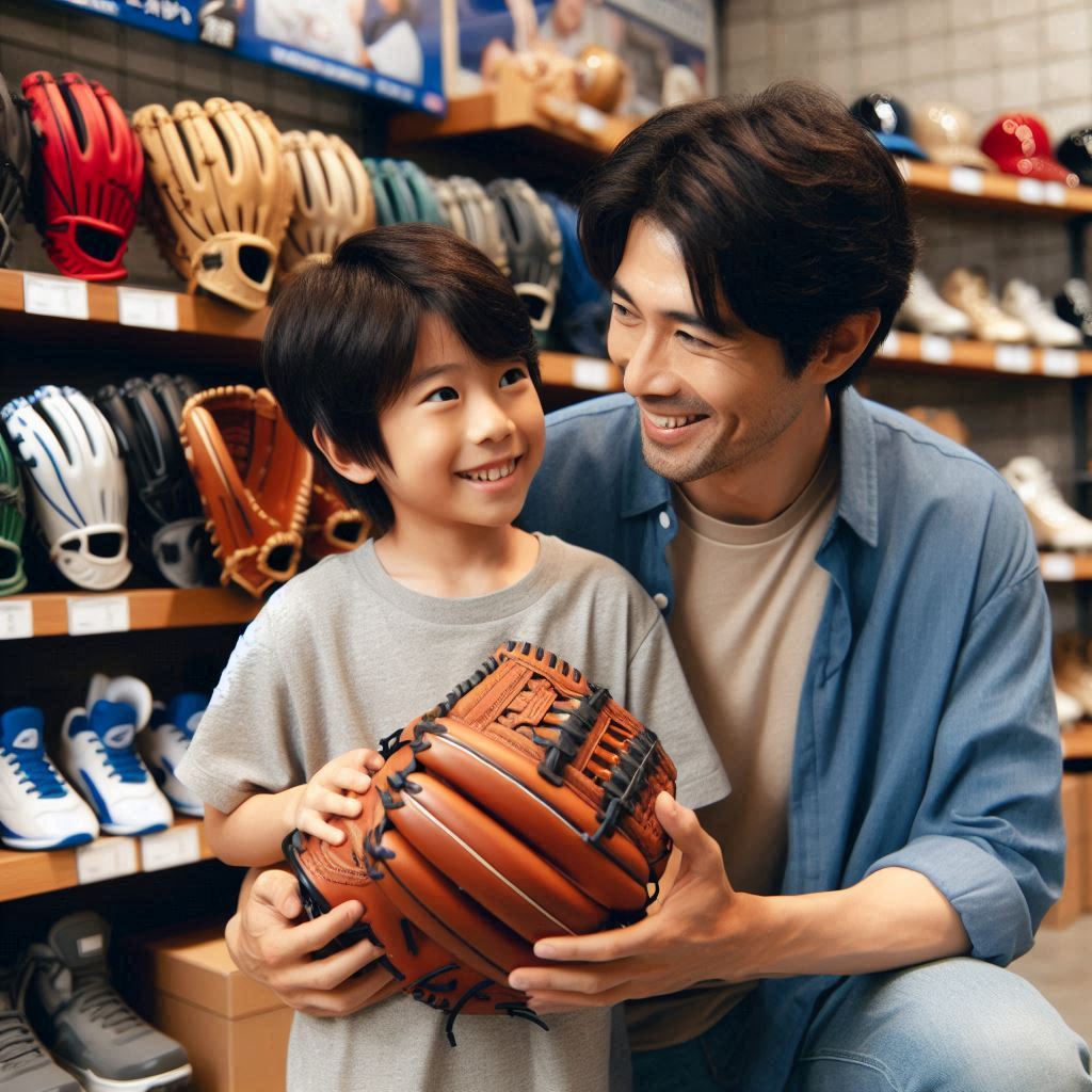 father_son_glove_shopping