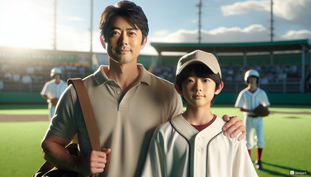 father-son-baseball-field