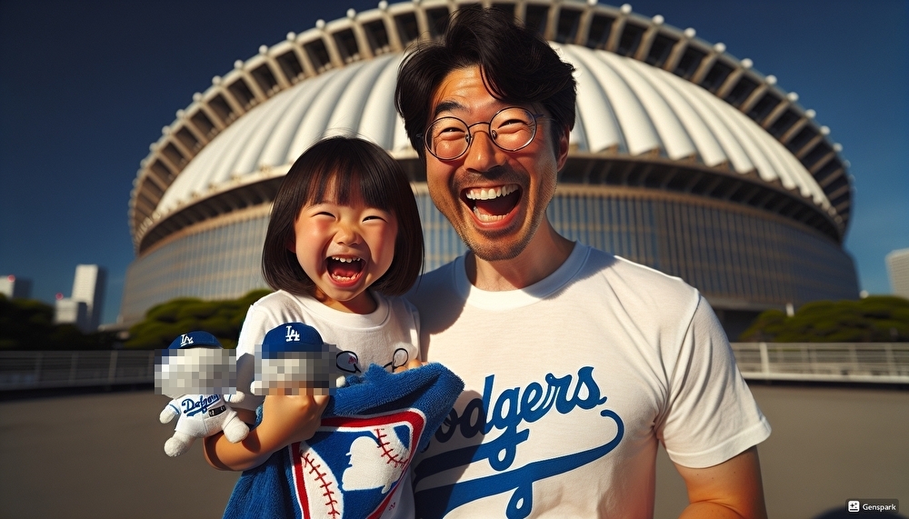 A_joyful_scene_in_front_of_Tokyo_Dome_featuring_a_-1739410878014