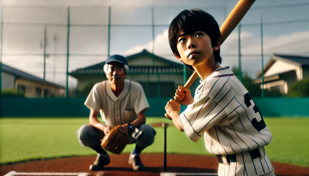 Aim for it with your parents! Youth baseball batting power UP ↑ Kiyohara Katsuji style (2)