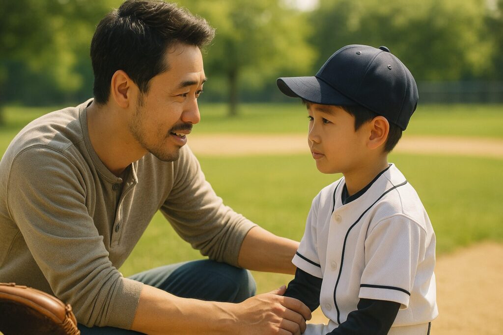 Overcoming Baseball's No-Go Phase! Dad's Magical Words to Make His Son Smile (2)