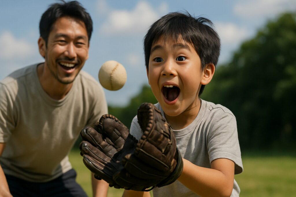 Learn from Shosei Togoh How to Safely Practice Dropping Balls in Youth Baseball for Parents and Kids. (2)