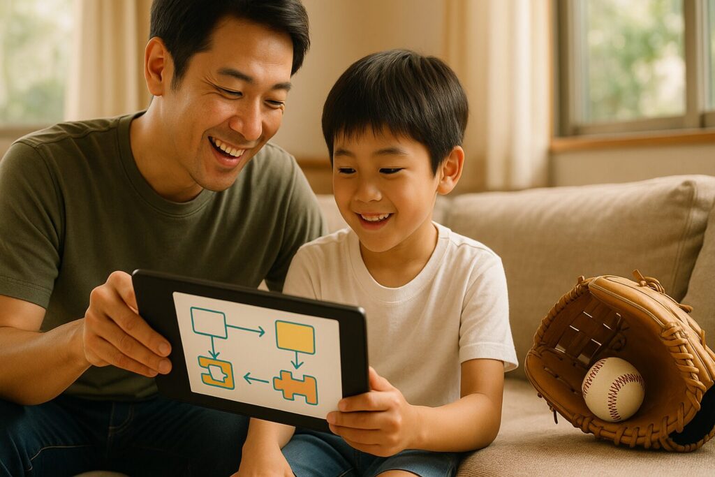 Programming Thinking Transforms Youth Baseball! Parent-Child Logic-Boosting Practices (2)