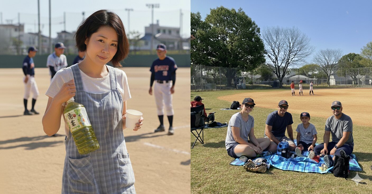 日米の少年野球における保護者の関わり方の違い