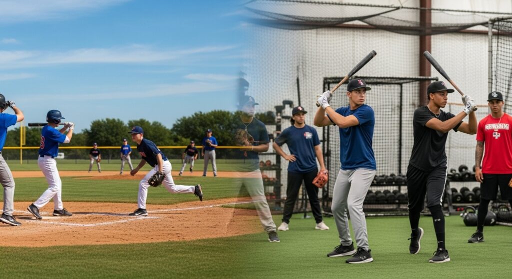 アメリカとドミニカの少年野球の風景