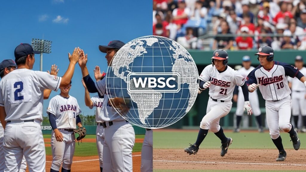 アメリカ高校野球と国際大会の試合風景