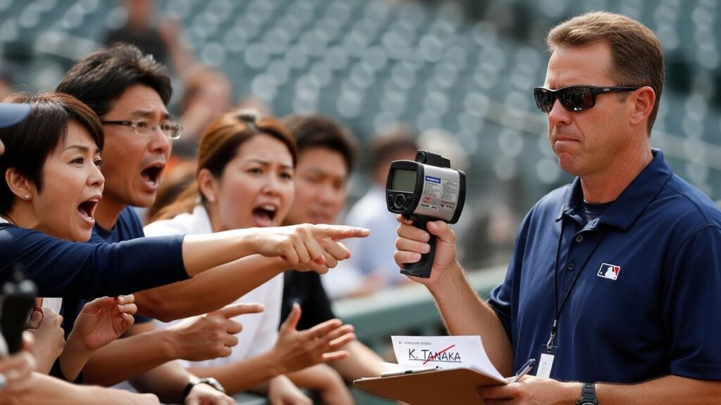 スタンドの親をチェックするスカウト