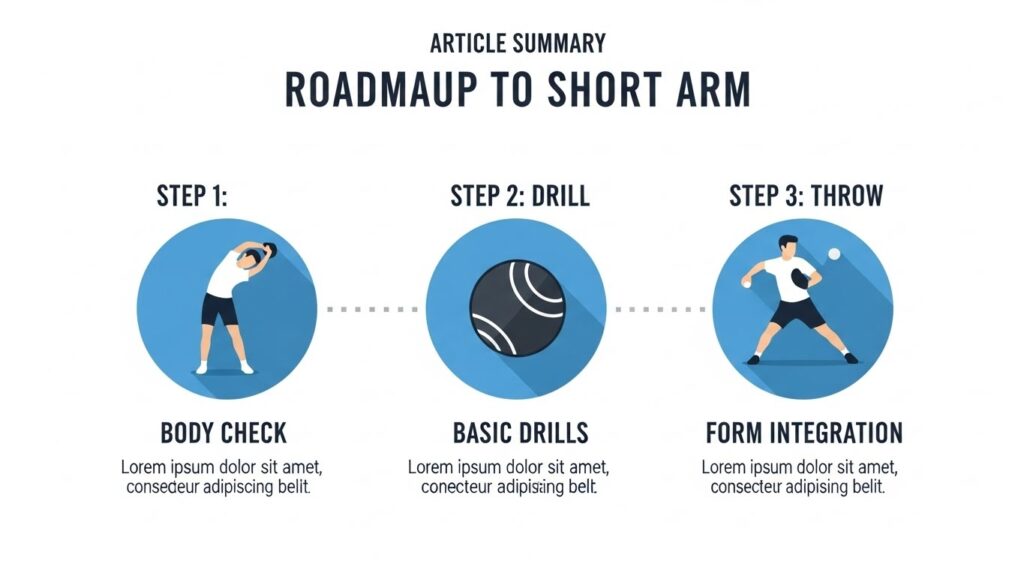 ショートアーム導入のための3ステップロードマップ(身体チェック、ドリル、実践)