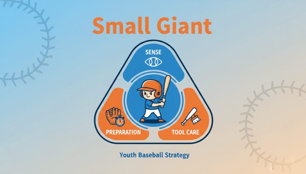 小柄な選手が活躍するための3つの戦略まとめ(生成AIによるイメージ)