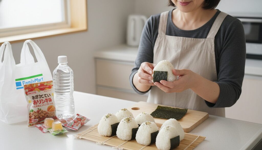 少年野球の朝ごはん準備_おにぎりと時短テクニック(生成AIによるイメージ)