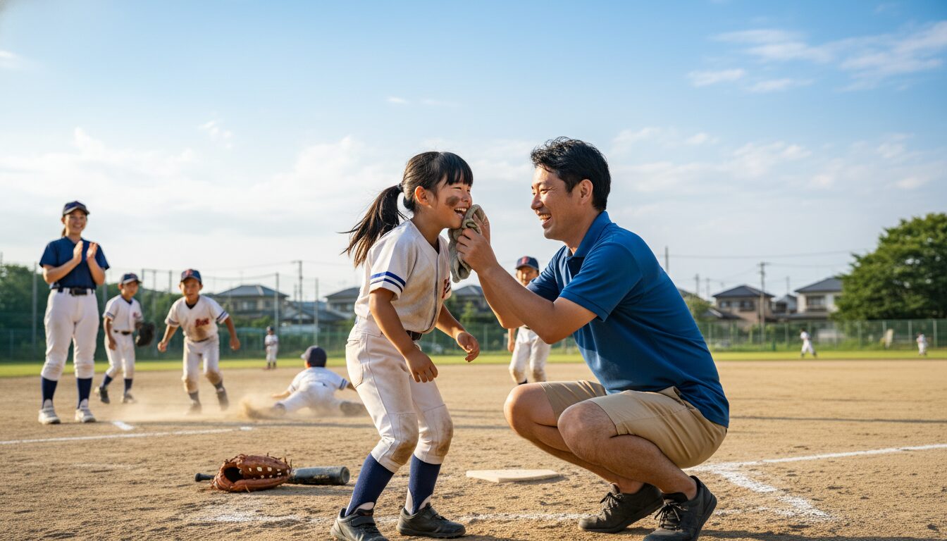 祝・初代女王！関西女子選抜の快挙が教える「女子野球」の現在地を表現した本文前半のイメージ (生成AIによるイメージ)