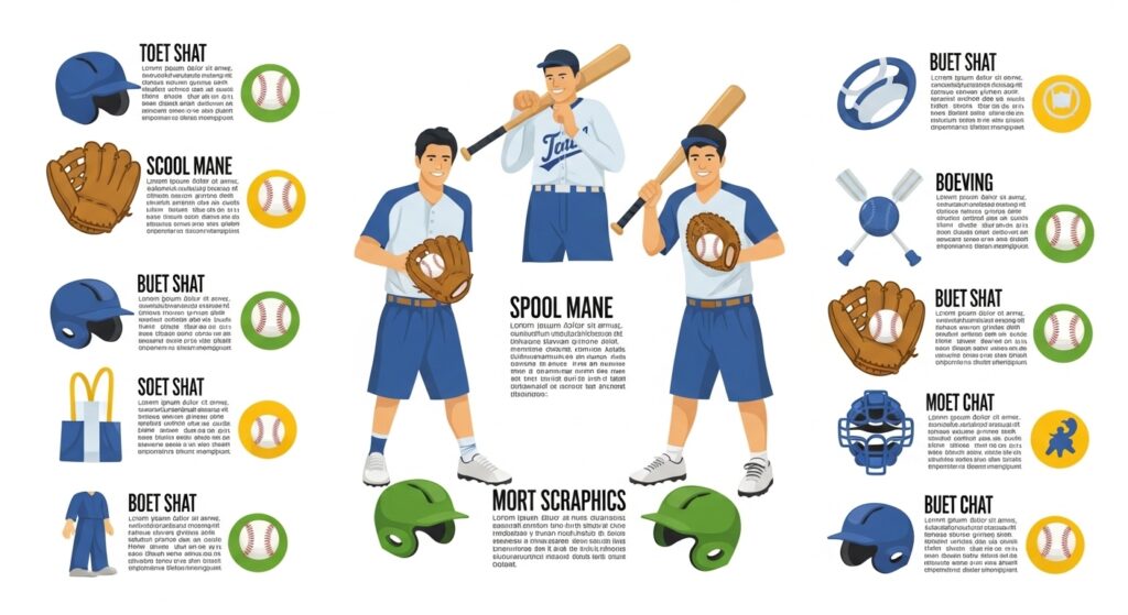 中学野球の環境設計とチーム選びのポイントを示すインフォグラフィック(生成AIによるイメージ)