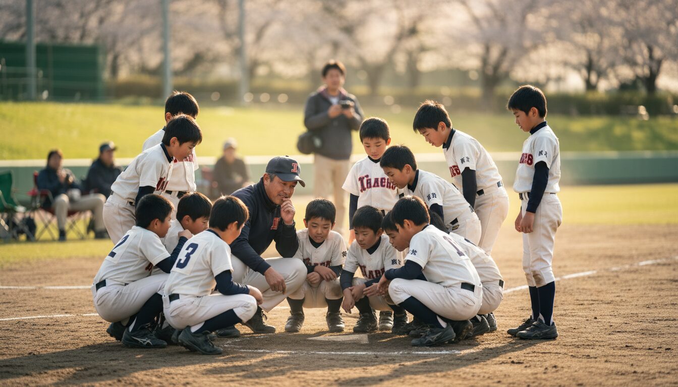 SNSで136万回表示！ある少年野球監督の「神対応」とは？を表現した本文前半のイメージ (生成AIによるイメージ)