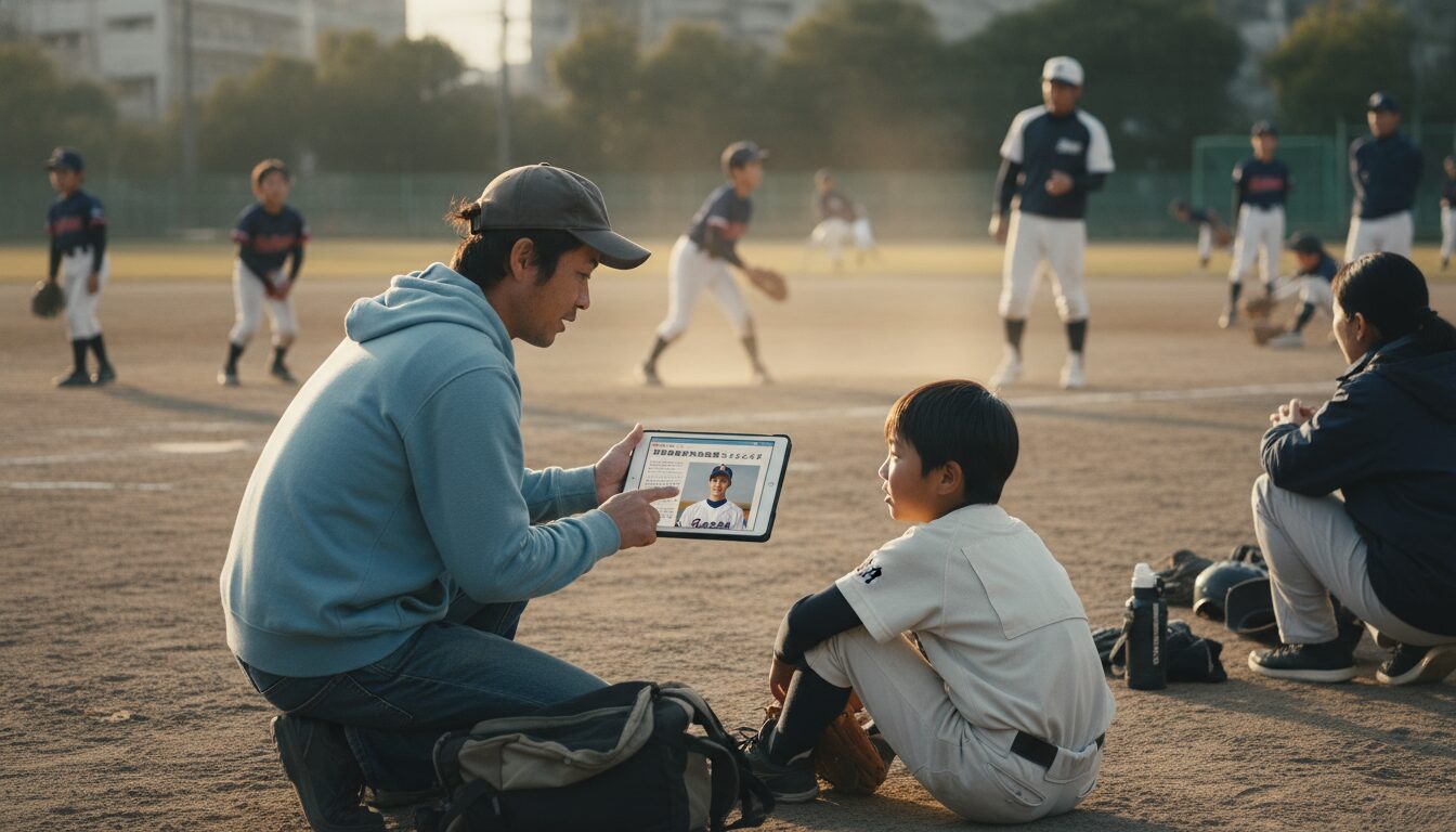 「文武両道は褒め言葉じゃない」東大野球部員が語る真意を表現した本文前半のイメージ (生成AIによるイメージ)