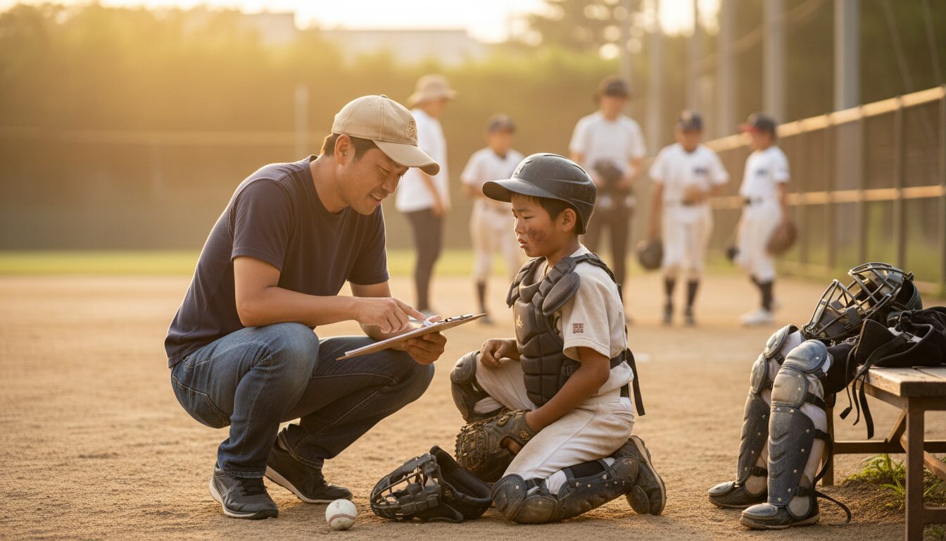 【体験談】適性は身体能力じゃない！息子のポジションから学んだことを表現した本文中盤のイメージ (生成AIによるイメージ)