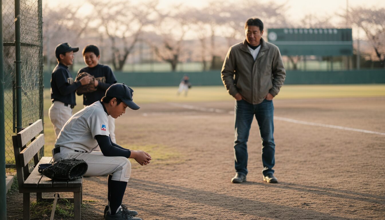 「兄との比較」という見えない敵：高松商・浅野太智の現在地を表現した本文前半のイメージ (生成AIによるイメージ)