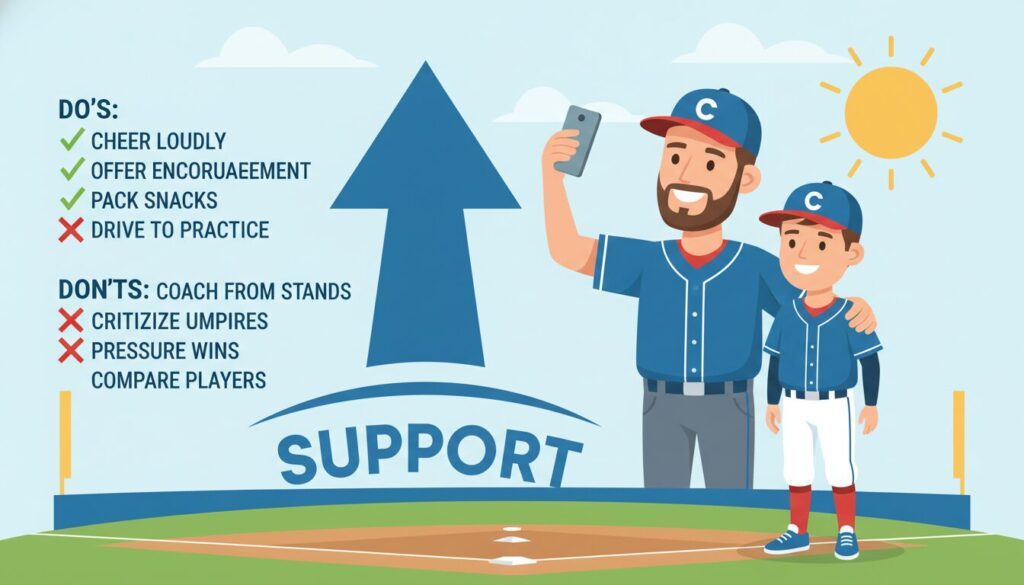 動画撮影を通じたパパのサポート術まとめ(生成AIによるイメージ)