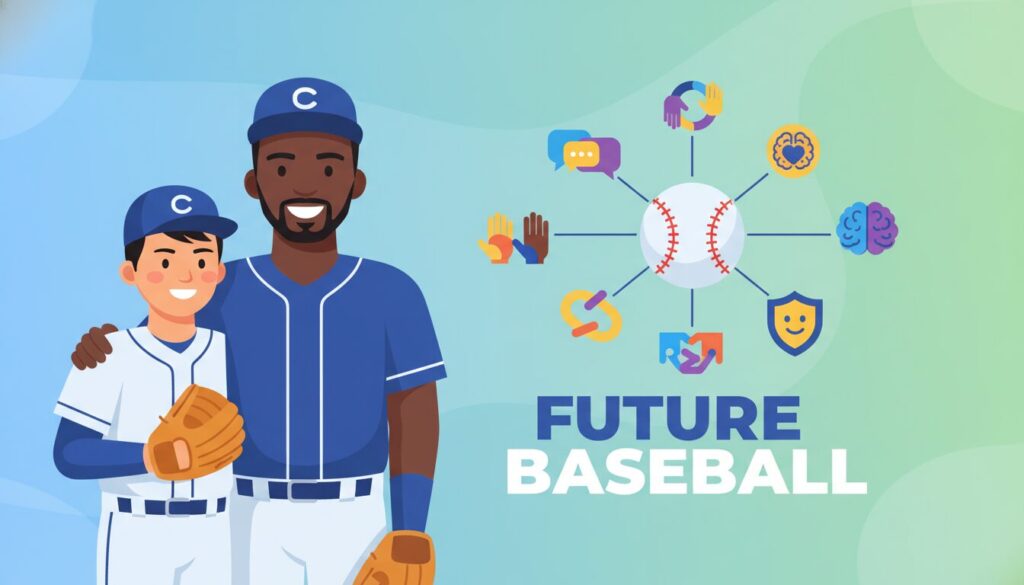 多様性とコミュニケーションを重視するこれからの少年野球の姿(生成AIによるイメージ)