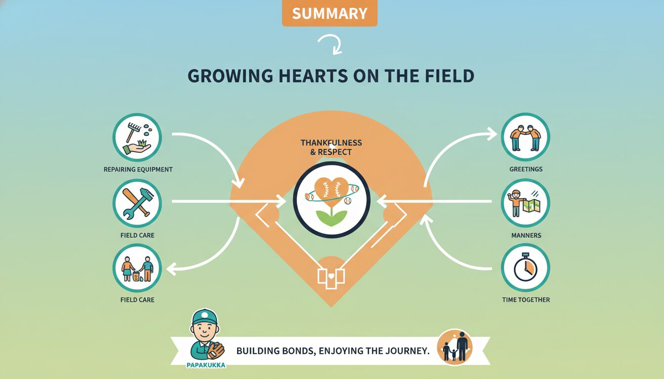 まとめの要点を整理したまとめイメージ (生成AIによるイメージ)