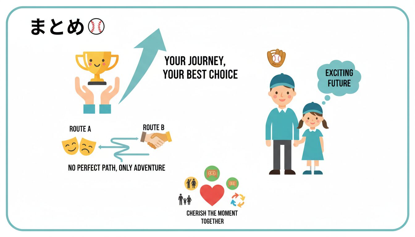 まとめの要点を整理したまとめイメージ (生成AIによるイメージ)