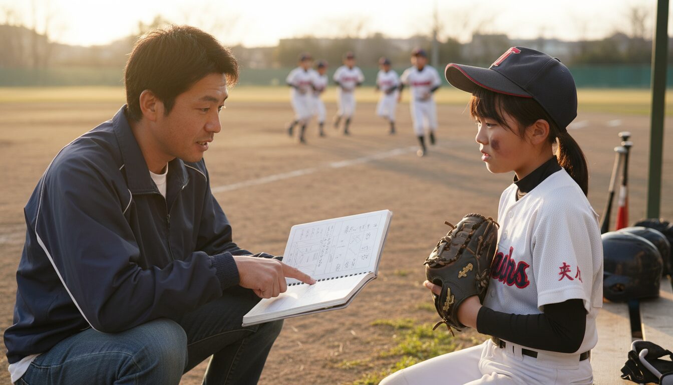 毒を吐く！「男の子と同じメニュー」を強要する昭和的指導の罠を表現した本文中盤のイメージ (生成AIによるイメージ)