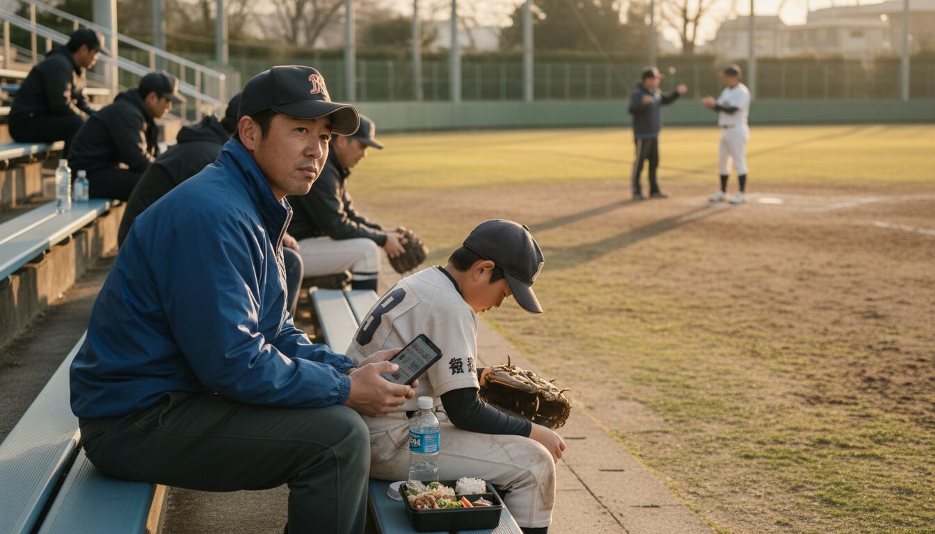 プロ野球の「激怒ニュース」から考える、少年野球の指導論を表現した本文前半のイメージ (生成AIによるイメージ)