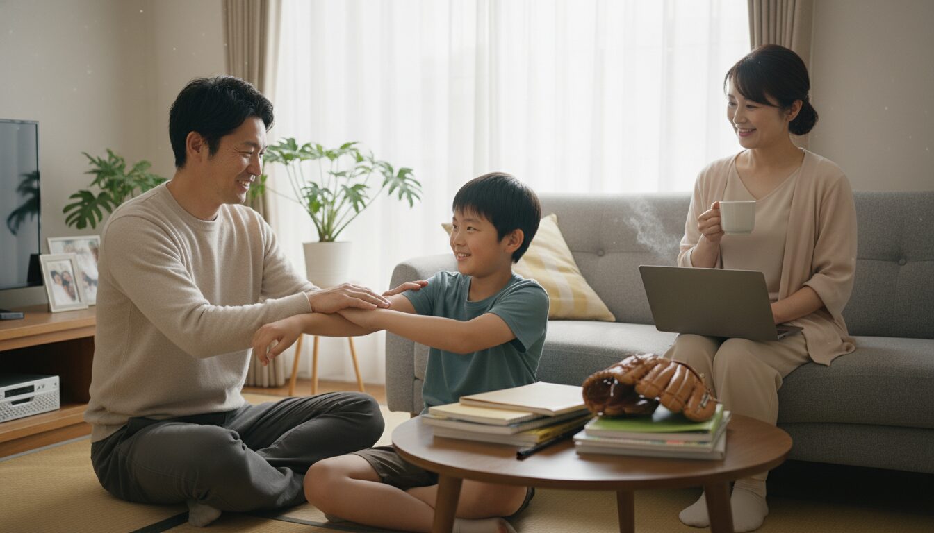 長く野球を楽しむための戦略的投資：「文武両道」と「柔軟なキャリア」への横展開を表現した本文中盤のイメージ (生成AIによるイメージ)