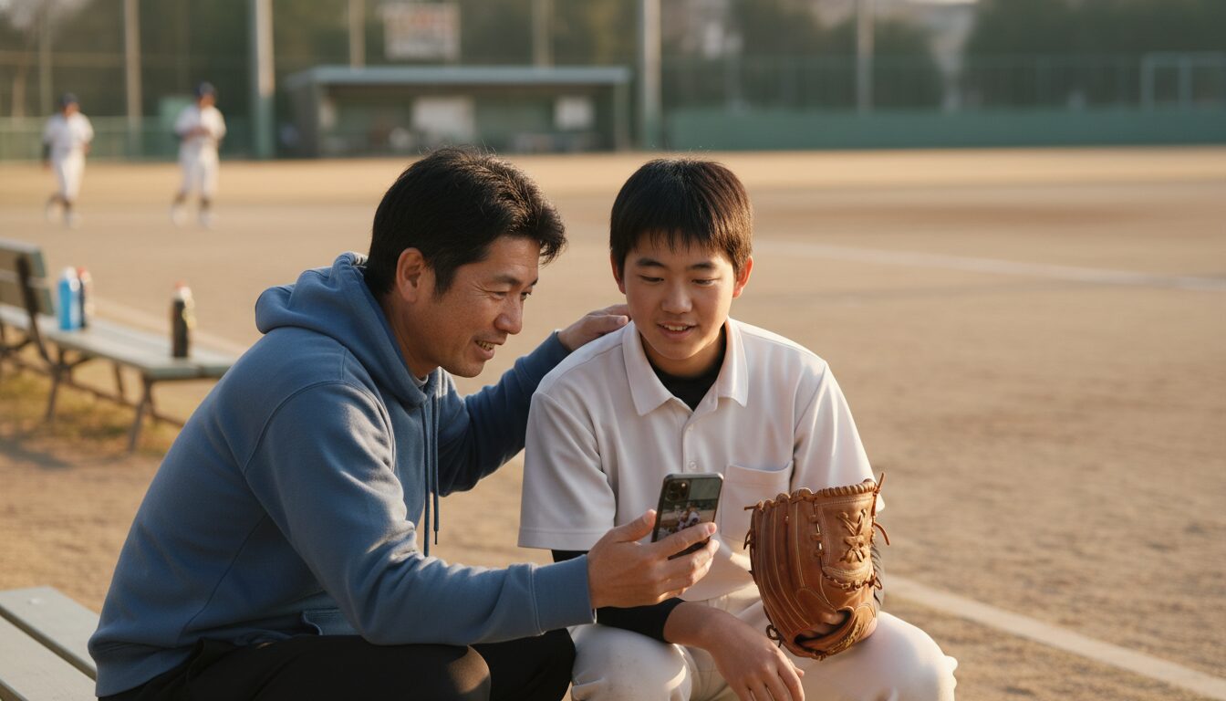 撤退と継続の境界線。子供に合った「受け皿」を見極める親の視点を表現した本文中盤のイメージ (生成AIによるイメージ)