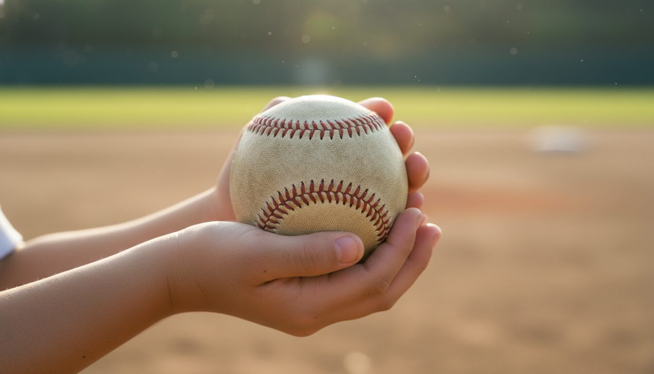 大会名が変わって寂しいのは親だけ？「NHK杯から連盟杯へ」のニュースに学ぶ、少年野球の現代化と子供のホンネをイメージした親子の野球シーン (生成AIによるイメージ)