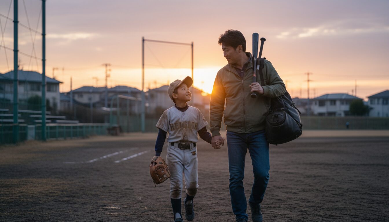 プロ野球選手のセカンドキャリアのリアルと「成功」の再定義を表現した本文前半のイメージ (生成AIによるイメージ)