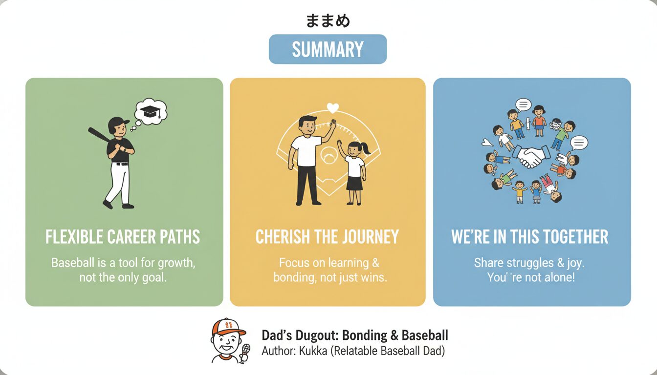 まとめの要点を整理したまとめイメージ (生成AIによるイメージ)