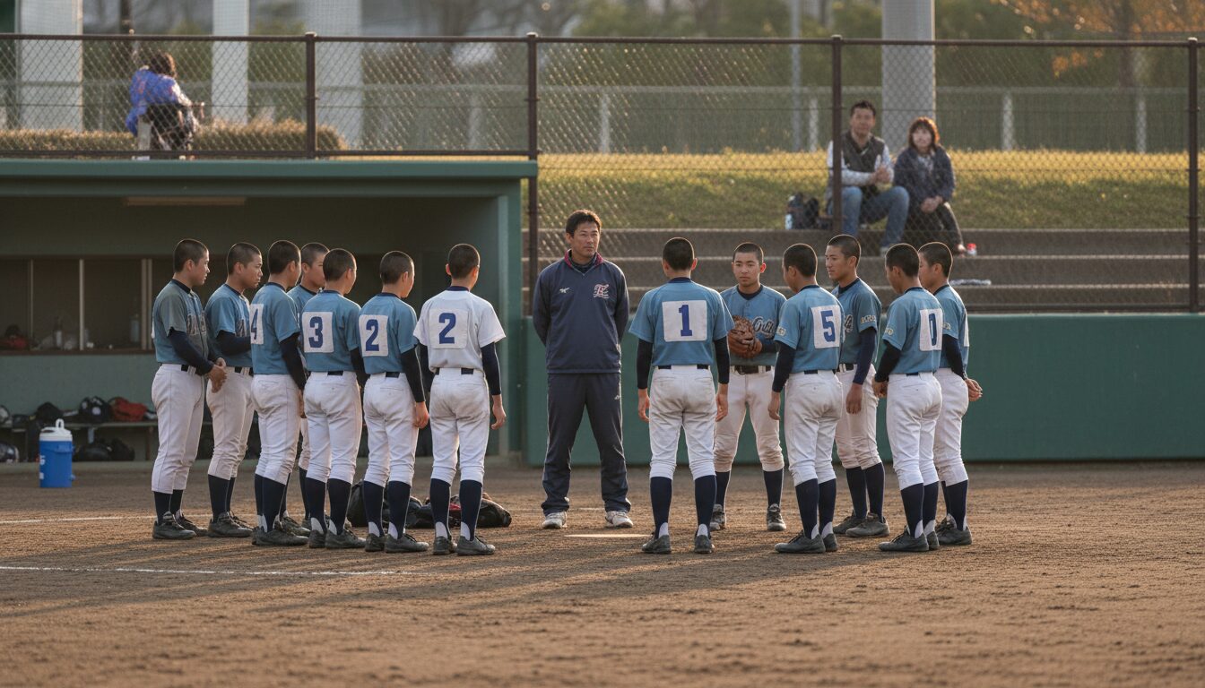 息子のチームも「閉部寸前」だった。少子化と少年野球のリアルな現状を表現した本文前半のイメージ (生成AIによるイメージ)