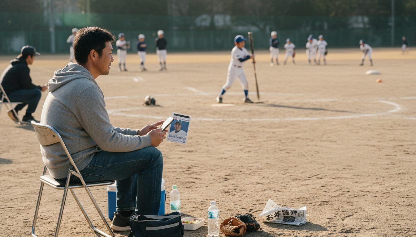 立浪和義氏の「負けん氣クラブ」が投じた一石とニュースの本質を表現した本文前半のイメージ (生成AIによるイメージ)