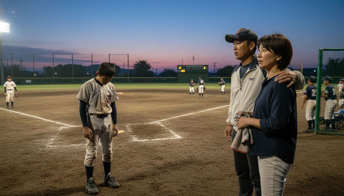 延長戦のグラウンドで何が起きているのか？福島東の激闘から読み解くを表現した本文前半のイメージ (生成AIによるイメージ)