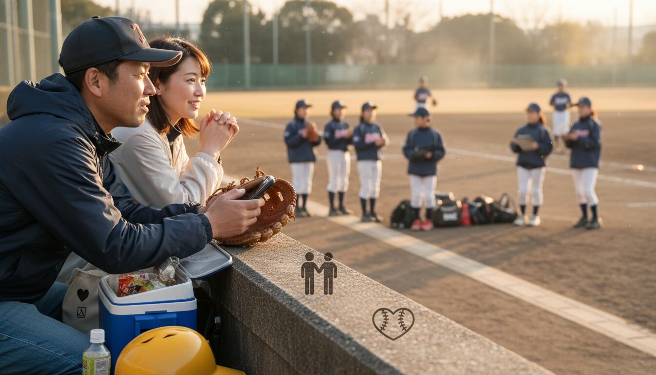 健大高崎の「8人の女子マネ」ニュースが教えてくれることを表現した本文前半のイメージ (生成AIによるイメージ)