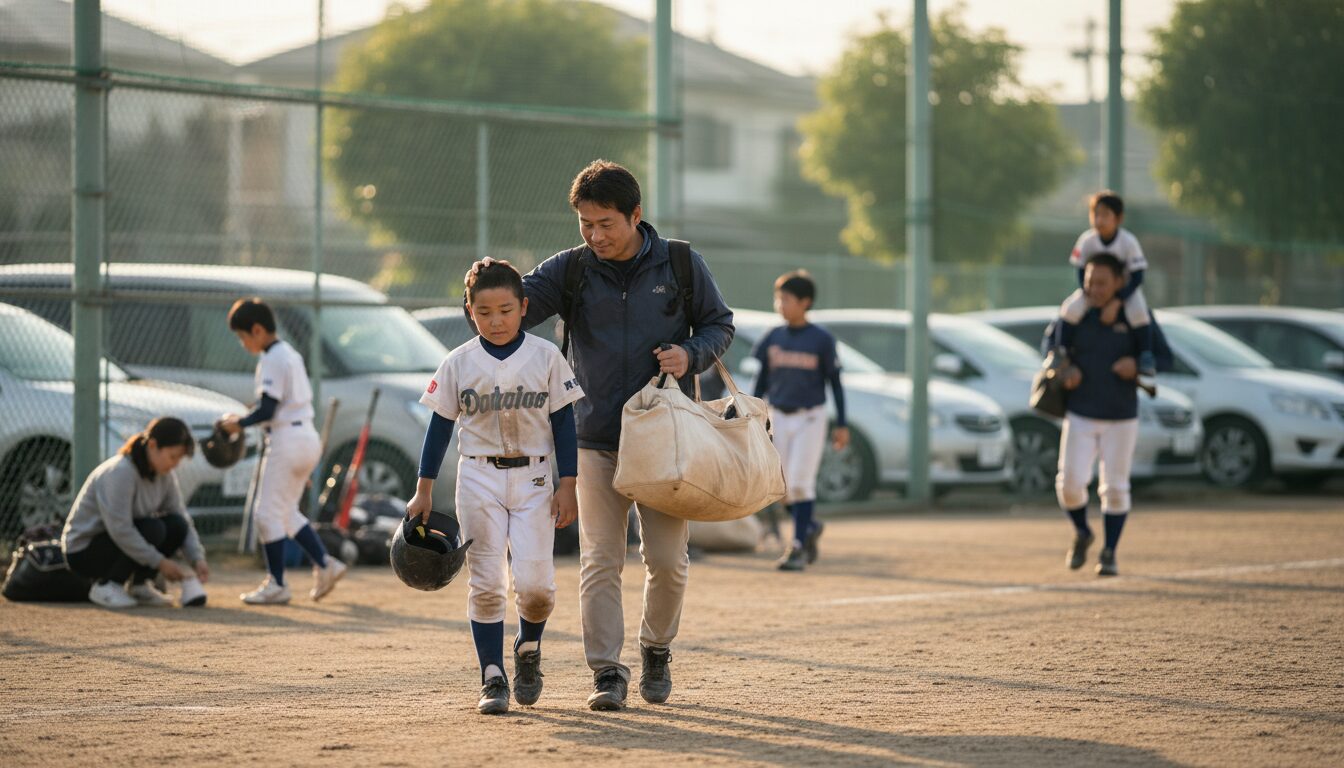 子供のホンネと指導者の視点から見る「理想の親」とはを表現した本文中盤のイメージ (生成AIによるイメージ)