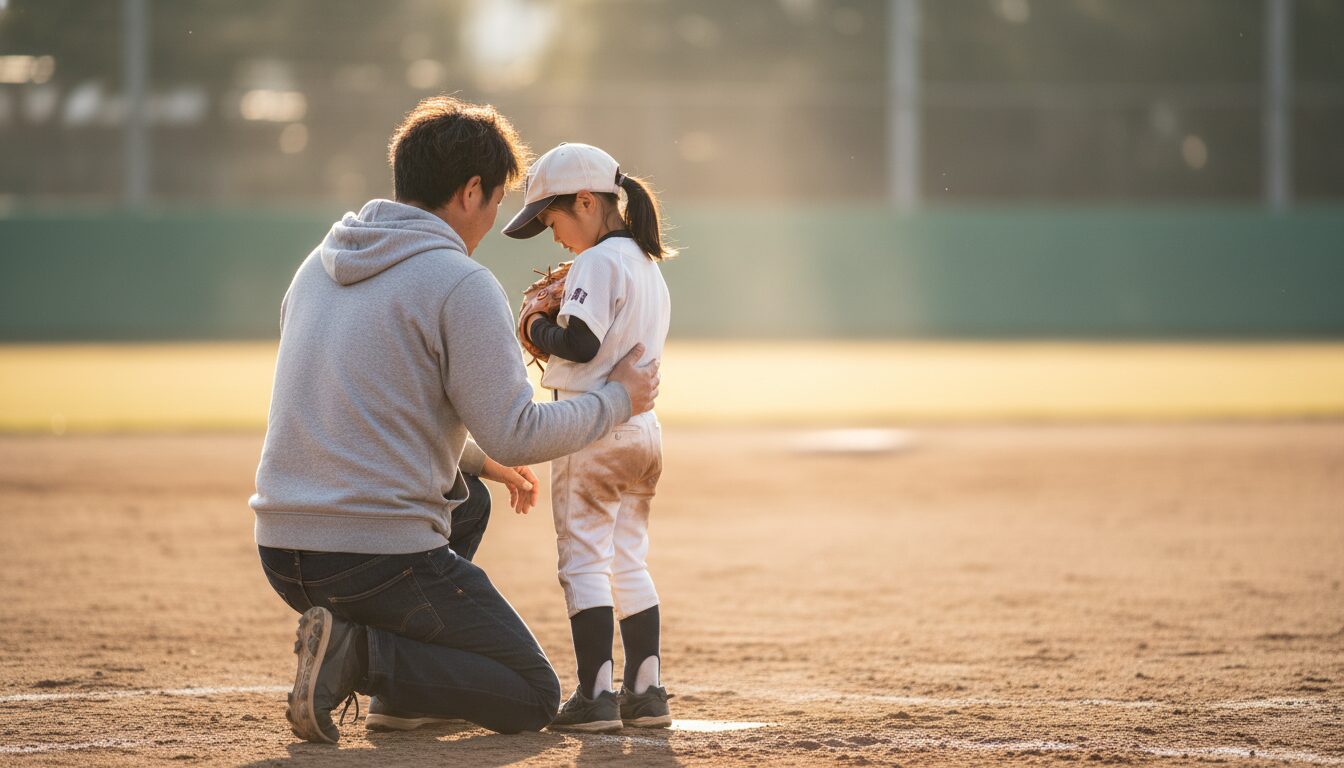 アメリカで女子プロ野球が開幕！これってうちのチームにどう関係ある？を表現した本文前半のイメージ (生成AIによるイメージ)