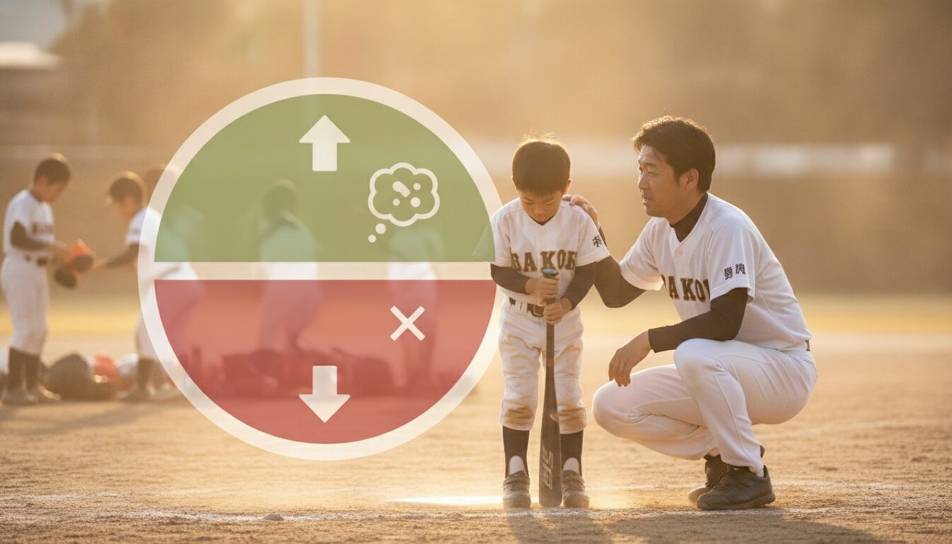 核心②：「結果」ではなく「意図」を問いかける親の会話術を表現した本文中盤のイメージ (生成AIによるイメージ)