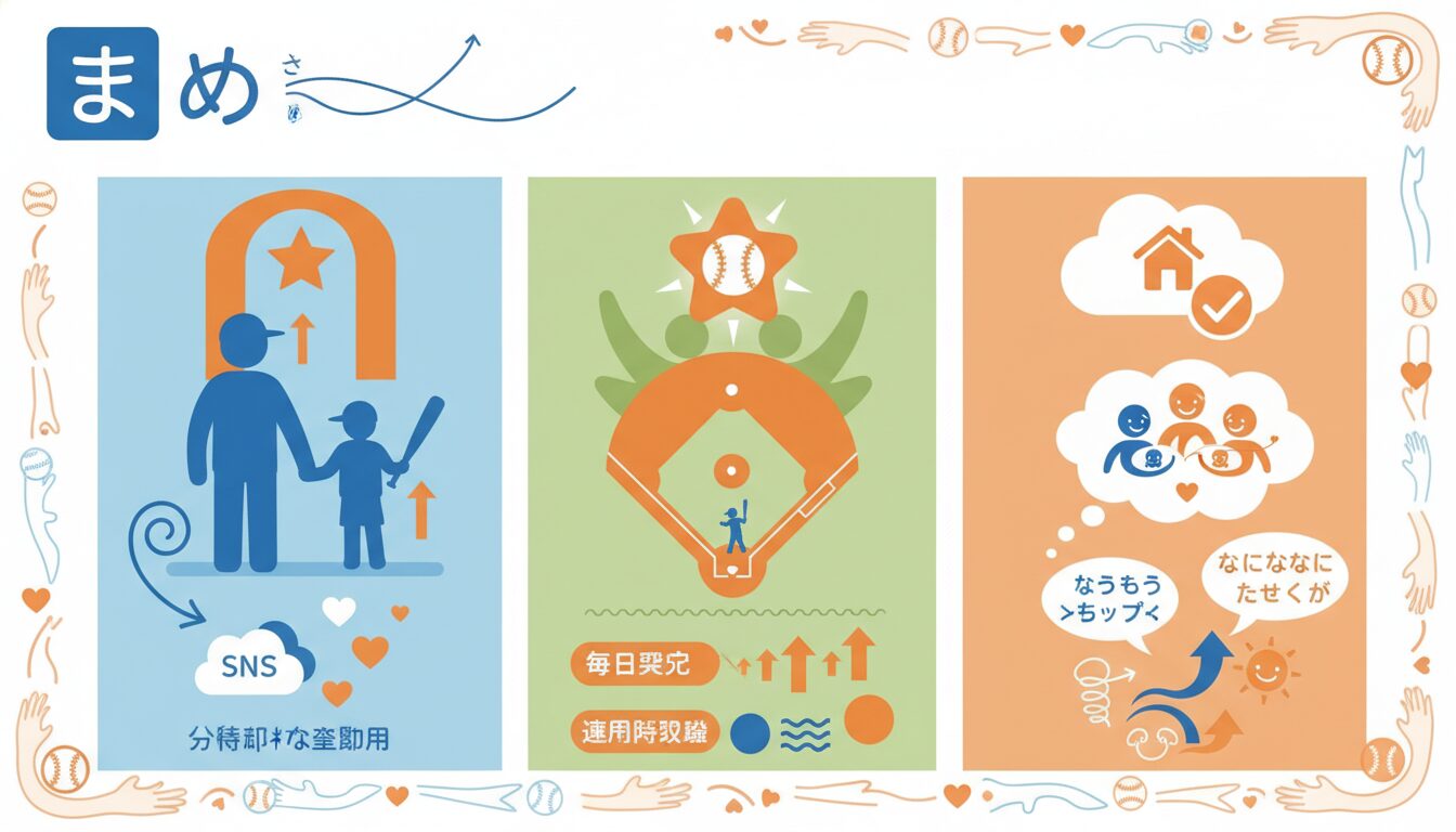 まとめの要点を整理したまとめイメージ (生成AIによるイメージ)