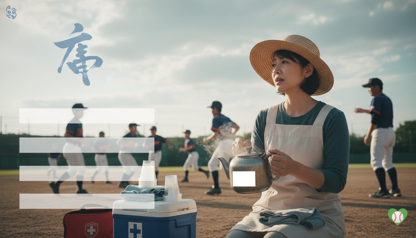 なぜ少年野球は「家族の負担」になりがちなのか?を表現した本文前半のイメージ (生成AIによるイメージ)