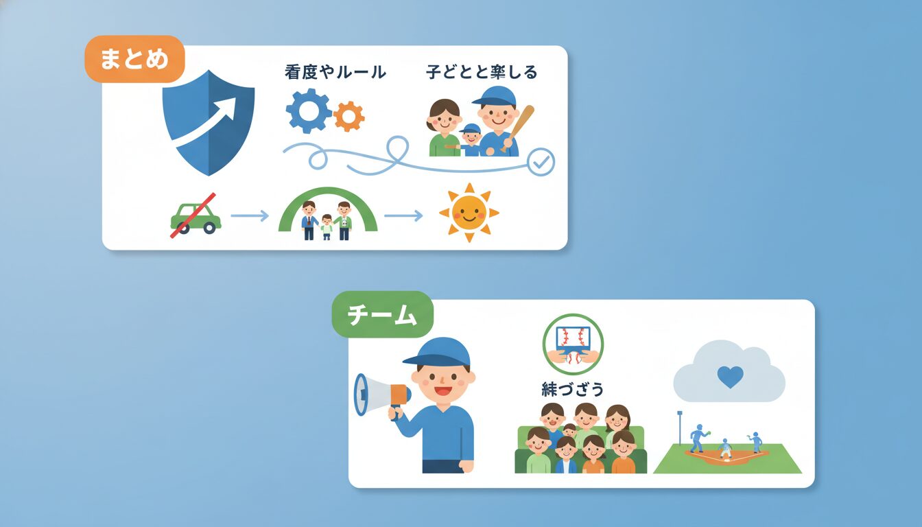 まとめの要点を整理したまとめイメージ (生成AIによるイメージ)