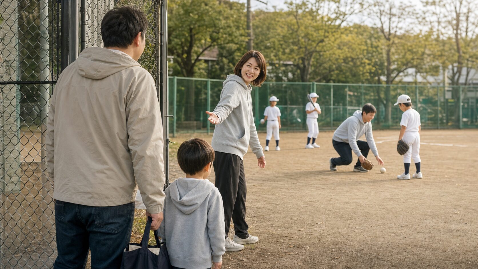 部員6倍の転機は、園児の父親が見抜いた「無言の壁」だったを表現した本文前半のイメージ (生成AIによるイメージ)