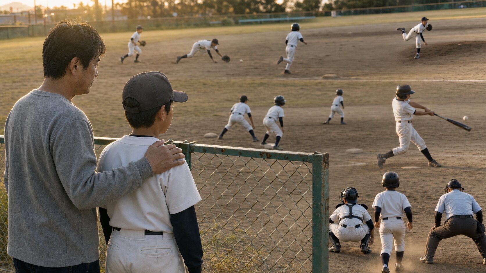 最後の押し出しだけが敗因ではない——豊川0―7の試合を時間軸で見るを表現した本文前半のイメージ (生成AIによるイメージ)