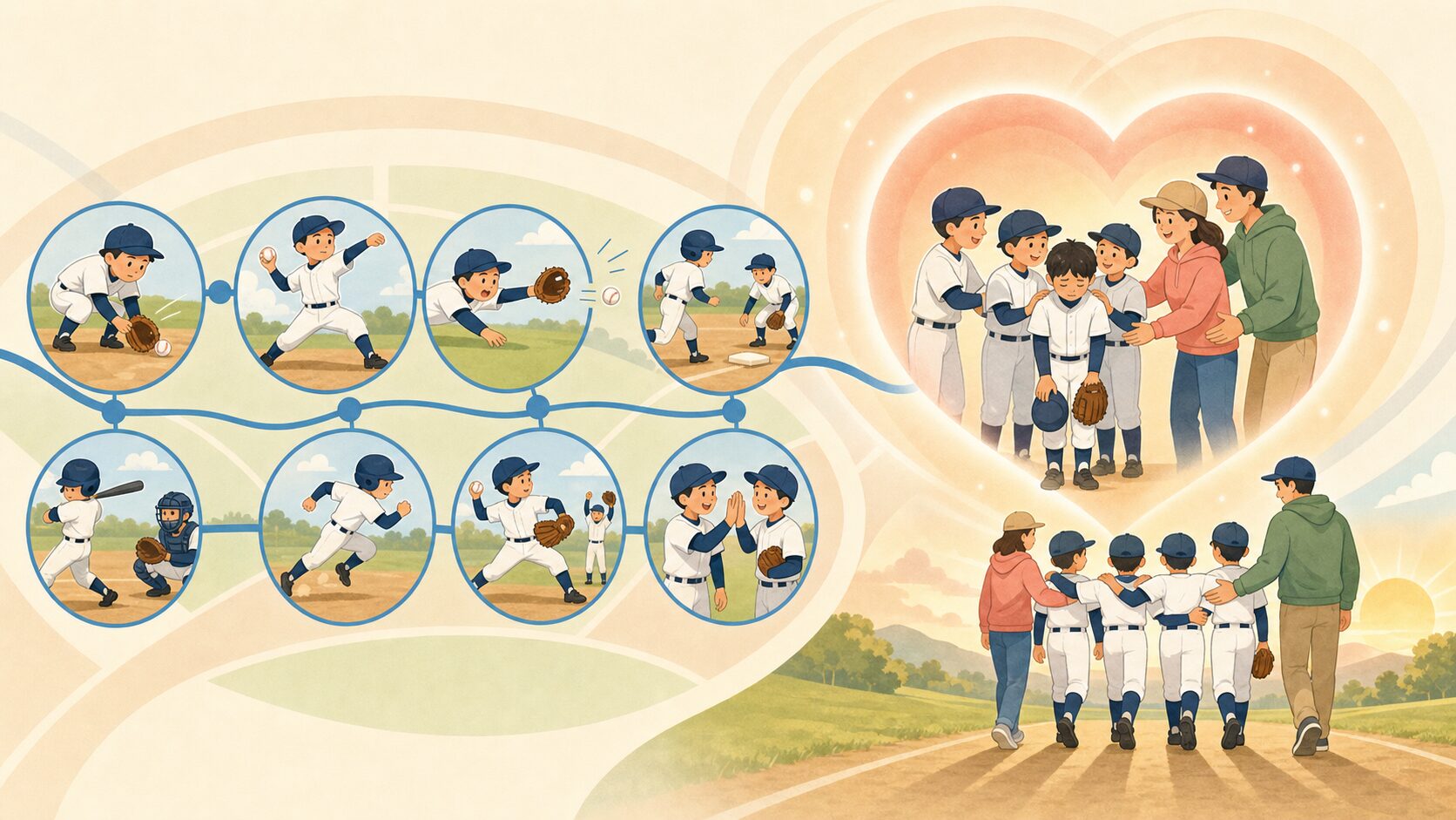 まとめの要点を整理したまとめイメージ (生成AIによるイメージ)