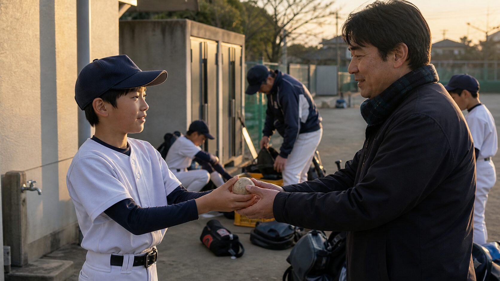 Thank You for the Moving Moments! Messages & Final Practice for Junior Baseball Graduation