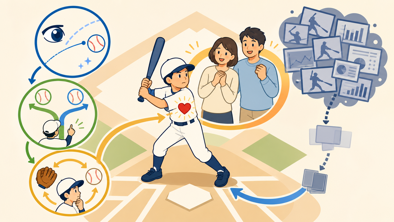 まとめの要点を整理したまとめイメージ (生成AIによるイメージ)