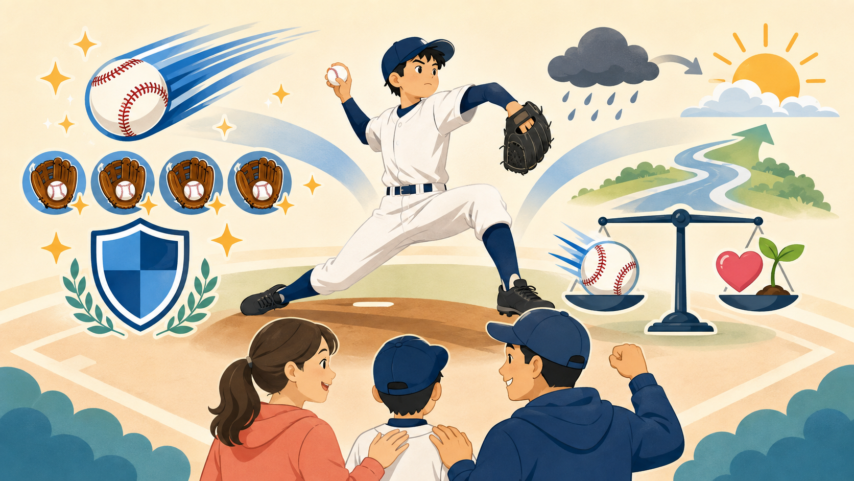 まとめの要点を整理したまとめイメージ (生成AIによるイメージ)