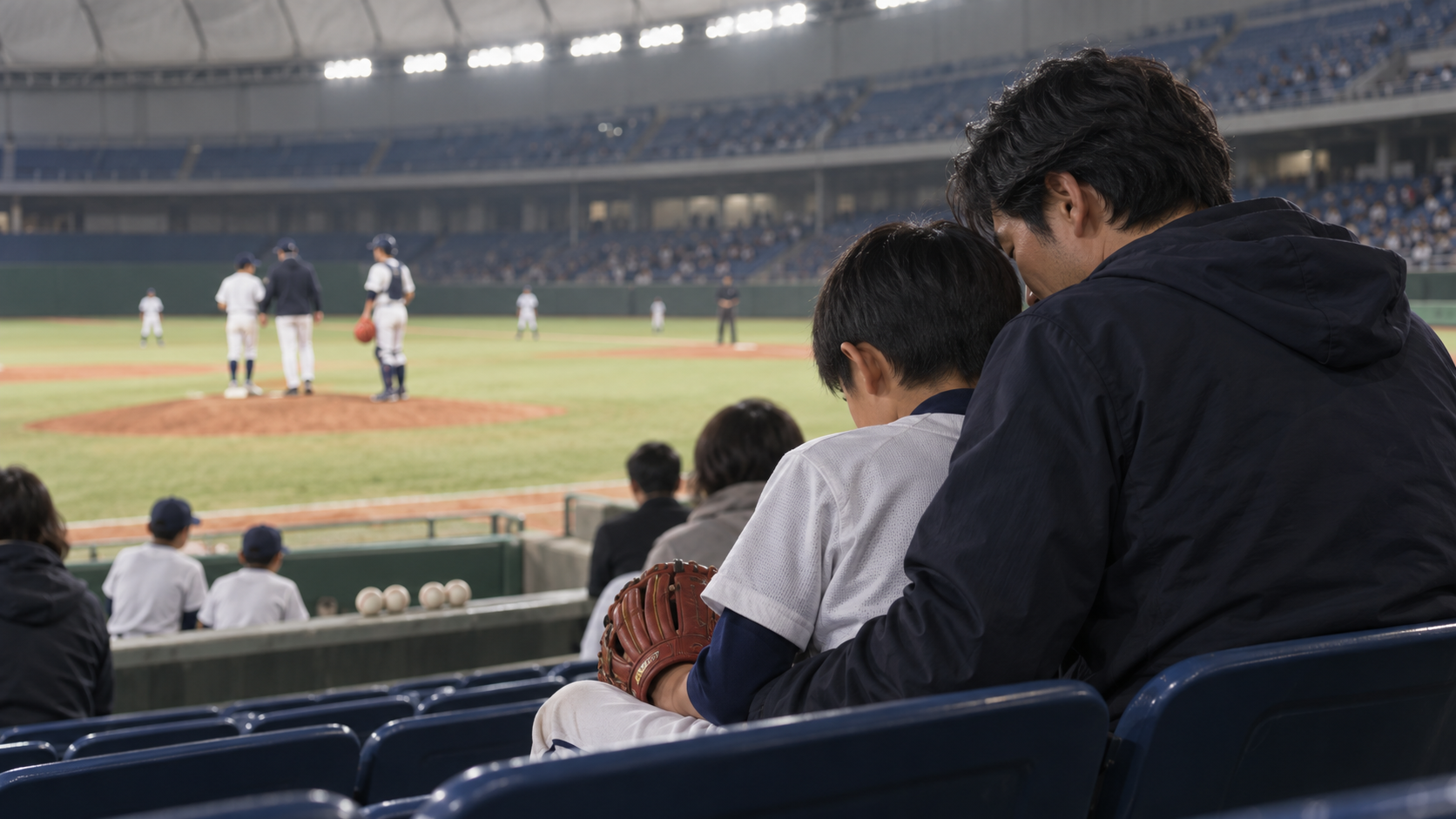2―3の逆転負けを、韓国の継投から読み直すを表現した本文前半のイメージ (生成AIによるイメージ)