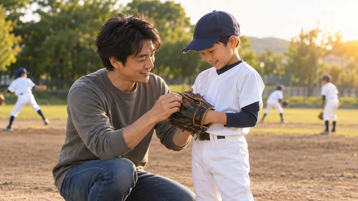 プロ野球選手を父に持つ芸能人・著名人7人一覧を表現した本文中のイメージ（生成AIによるイメージ）