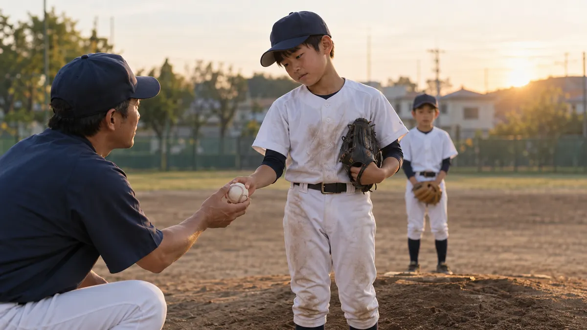 少年野球「週210球」新ルールは意味ない？｜2026年投球数制限を米と比較で徹底解説をイメージした画像（生成AIによるイメージ）